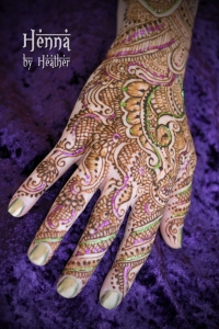 Traditional Indian Bridal Henna with Glitter 