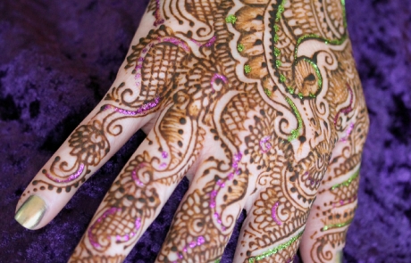 Traditional Indian Bridal Henna with Glitter