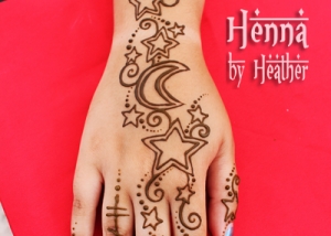 Moon and Stars Henna