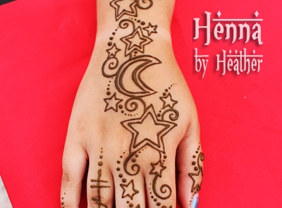 Moon and Stars Henna