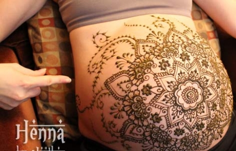 Henna Mandala Baby Belly