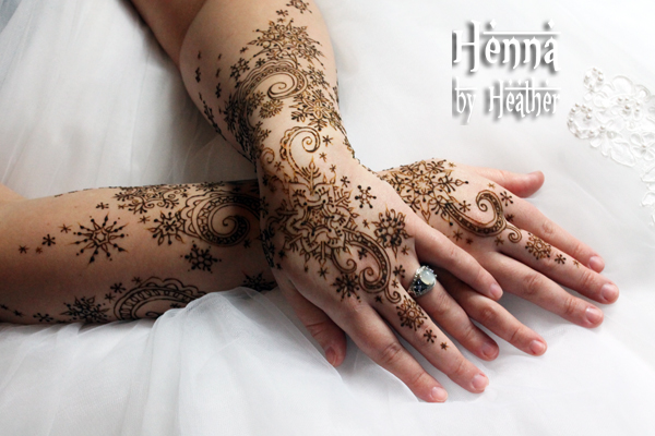 Snowflake Winter Bridal Henna