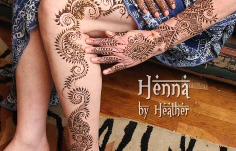 Leg Henna - Fusion Style - Henna by Heather