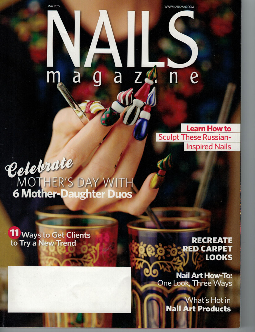 Nails Magazine Cover - for issue featuring Henna by Heather