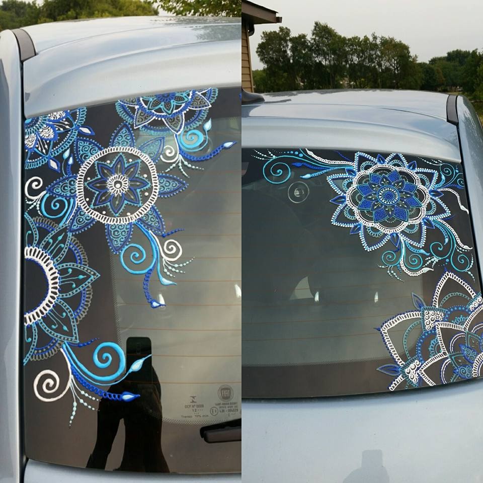 Henna Style Car Windows - Heavenly Henna by Leah