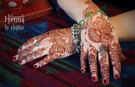 Indo-Arabic Medium-Light Bridal Mehndi - Henna by Heather