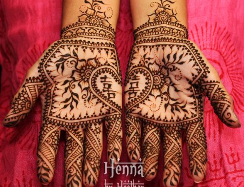 Light Henna Heart Palms – Bridal Mehndi