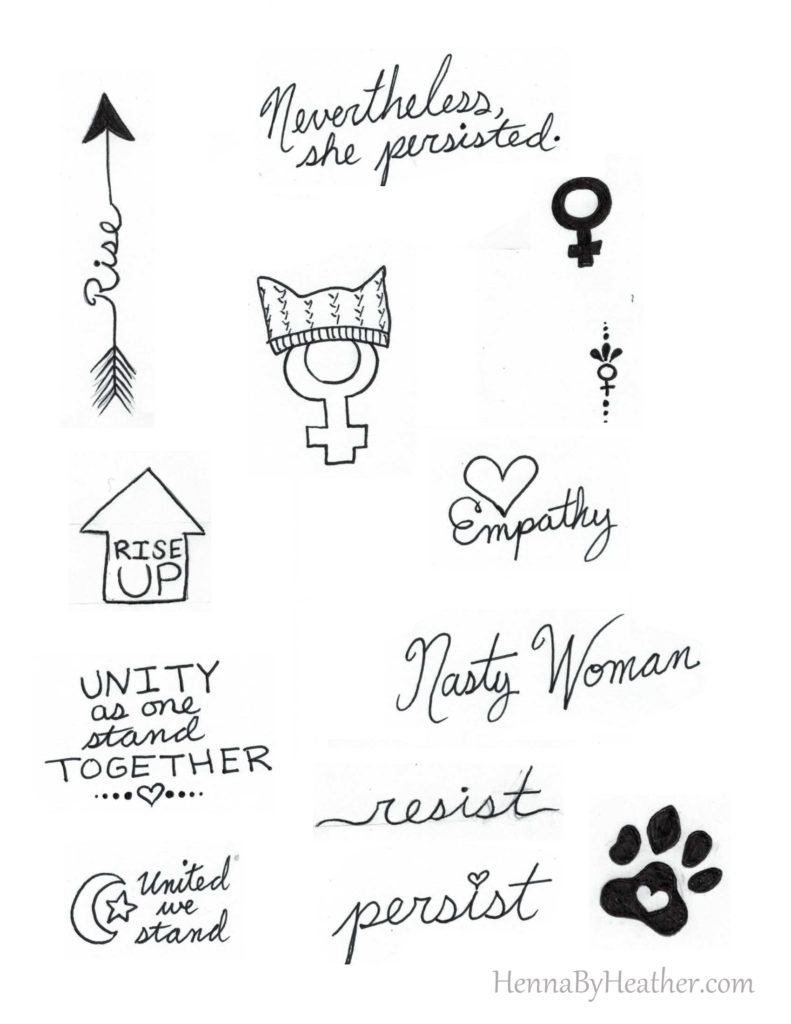 Feminist Henna Designs - HennaByHeather.com