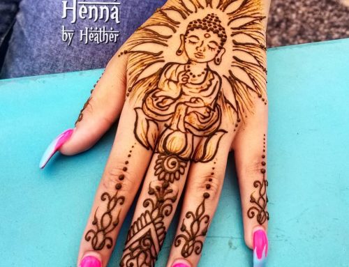 Buddha Henna Hand Design